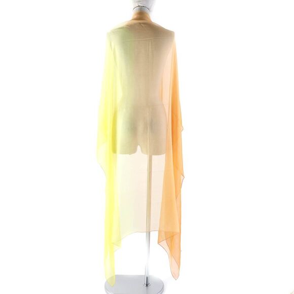 HERMES Silk Chiffon Gradient Shawl 140cm - Picture 4 of 6